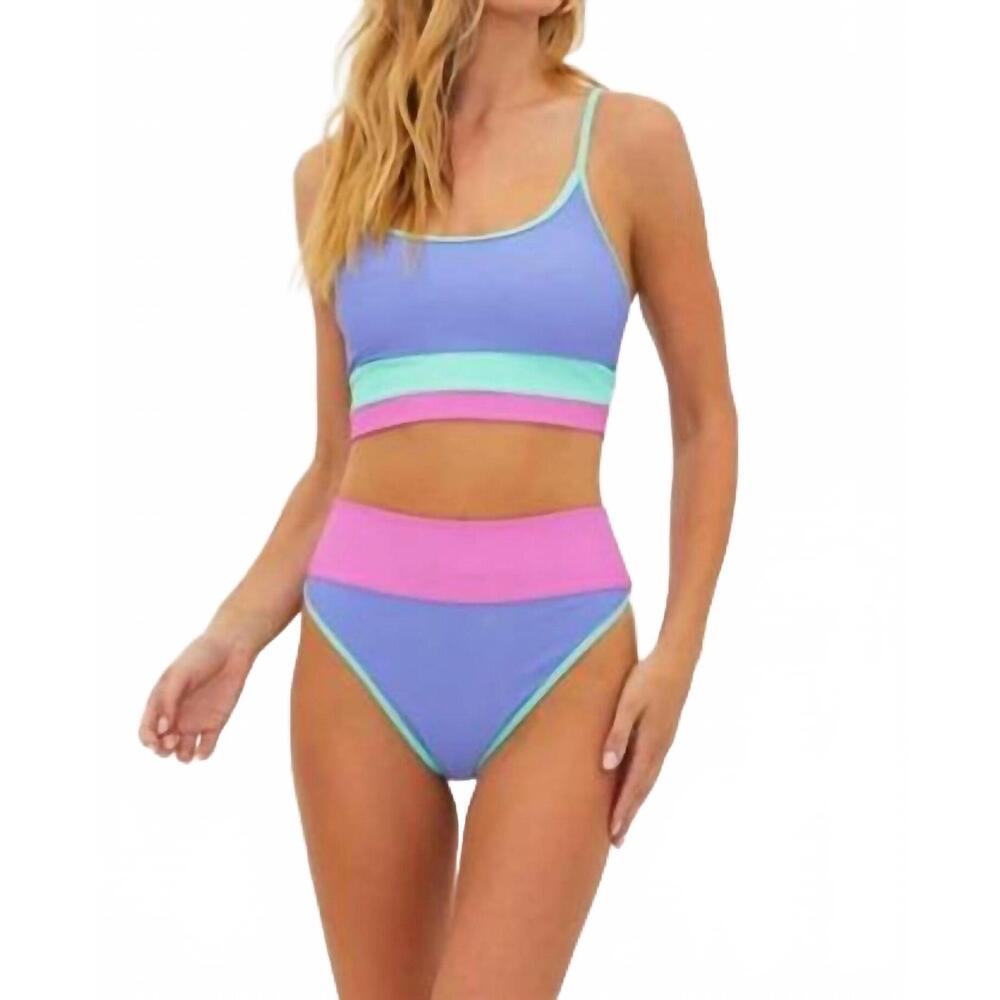 NEW BEACH RIOT eva bikini top in high tide - Picture 4 of 4
